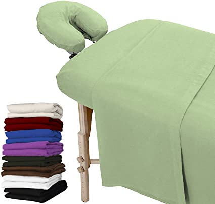 100% Cotton Flannel Sheet Set - Green