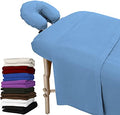 100% Cotton Flannel Sheet Set - Light Blue
