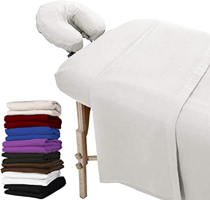 100% Cotton Flannel Sheet Set - White