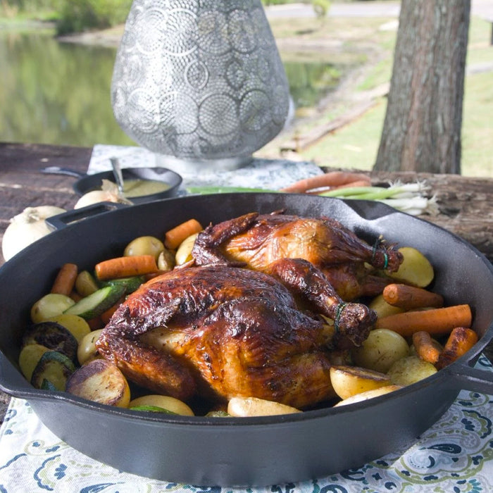 16-in Cast Iron Double-Handled Skillet