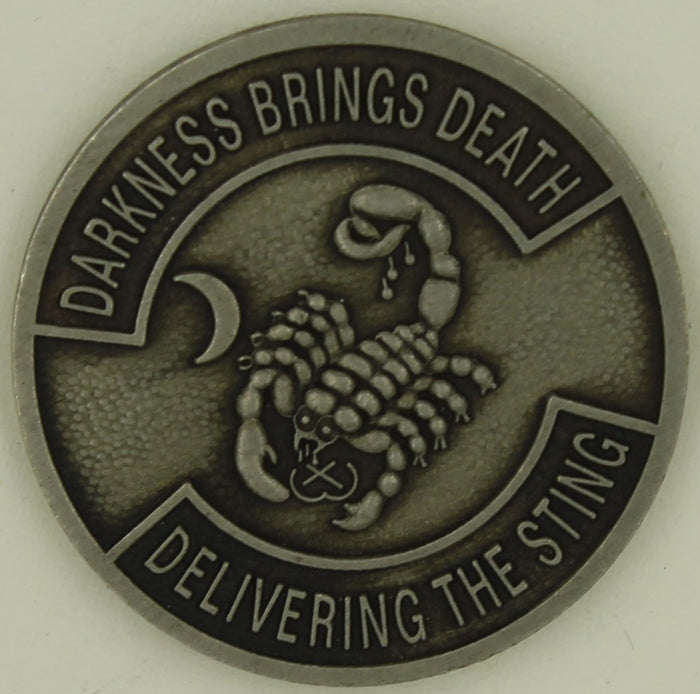 16th Airlift Squadron C-141 Startlifter Bad To The Bone Air Force Challenge Coin / 437th MAW