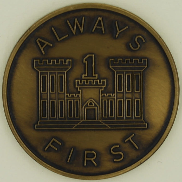 1st Engineer Echo Company Echo Hard! River Rat Army Challenge Coin