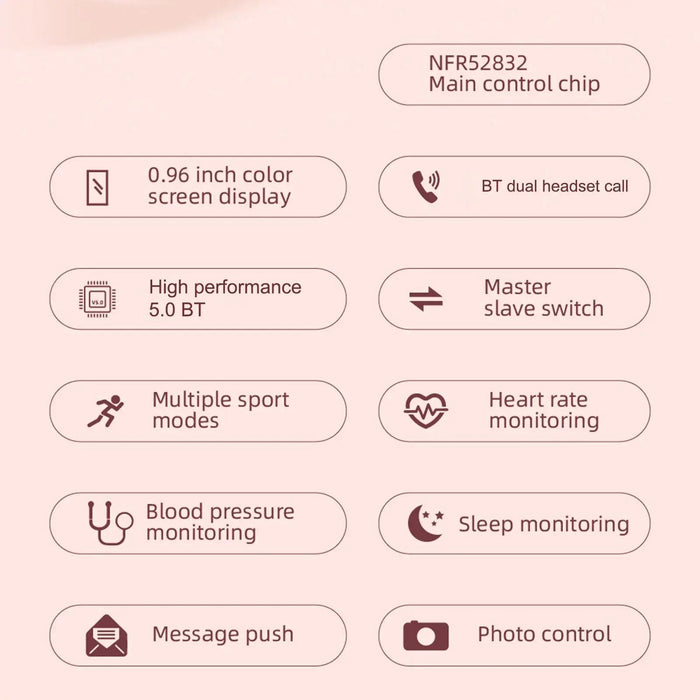 2-In-1 Smart Watch & Earbuds Fitness True Wireless Combo