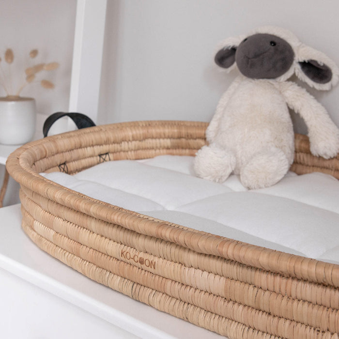 2-Piece Changing Basket Set KO-COON Timeless - LEATHER handles