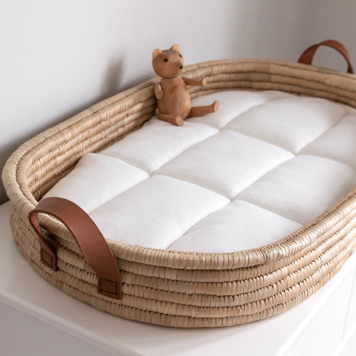 2-Piece Changing Basket Set KO-COON Timeless - LEATHER handles