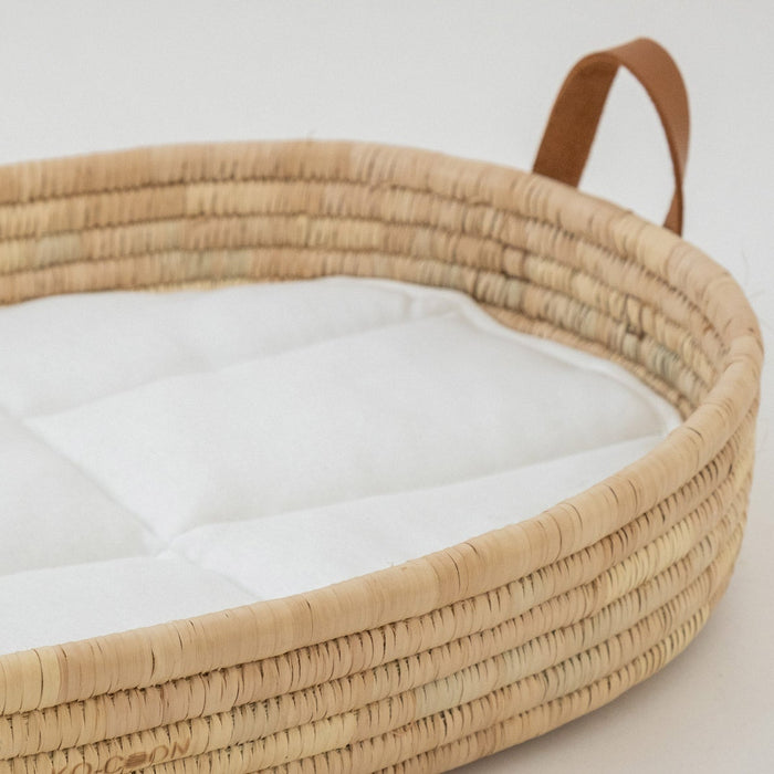 2-Piece Changing Basket Set KO-COON Timeless - LEATHER handles