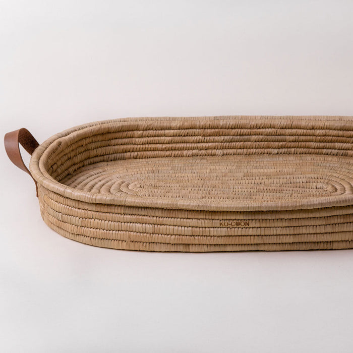 2-Piece Changing Basket Set KO-COON Timeless - LEATHER handles