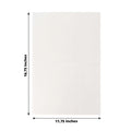 White poster board, 11.75 x 16.75 inches, flat on white background
