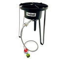 Model SP50 tall black welded cooker on a white background