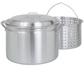 24-qt Aluminum Stockpot with Basket
