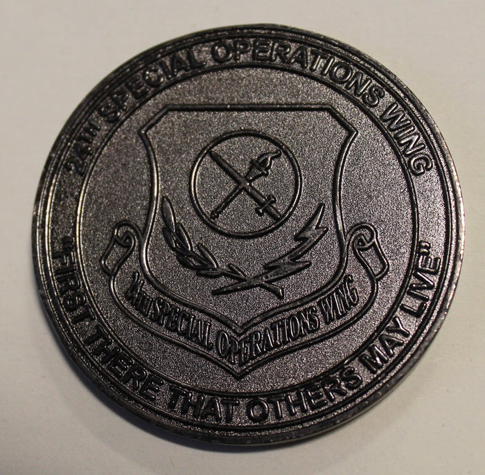 24th Special Operations Wing SOW Command Chief Serial #005 Air Force Challege Coin
