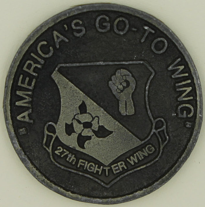 27th Fighter Wing Cannon AFB, NM Air Force Challenge Coin