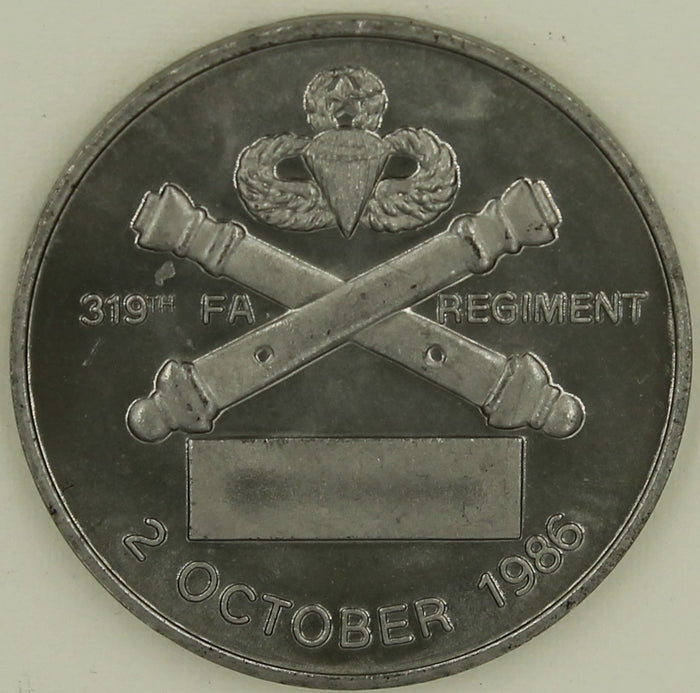 319th Field Artillery Regiment Army Challenge Coin