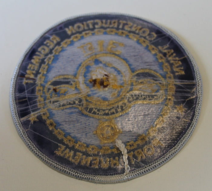 31st Naval Construction Regiment Port Huenene Seabee Navy Patch