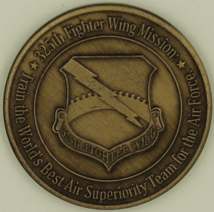 325th Fighter Wing Tyndall AFB, FL Air Force Challenge Coin