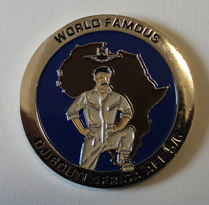 336th Expeditionary Fighter Squadron F-15E JTF-HOA Rocketeers Air Force Challenge Coin