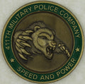 411th Military Police MP Company Commander Army Challenge Coin