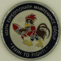 455th Expeditionary Maintenance Group Bagram AB Afghanistan Air Force Challenge Coin