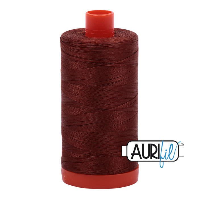 50wt Aurifil Cotton Thread 1,422 yds. - Copper Brown #4012