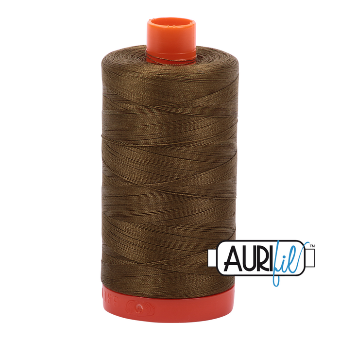 50wt Aurifil Cotton Thread 1,422 yds. - Dark Olive #4173