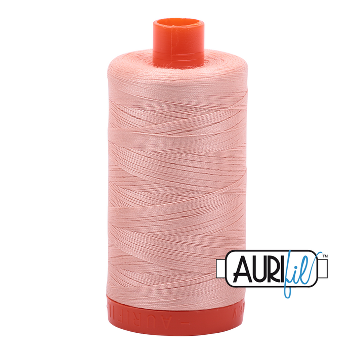 50wt Aurifil Cotton Thread 1,422 yds. - Light Blush #2420