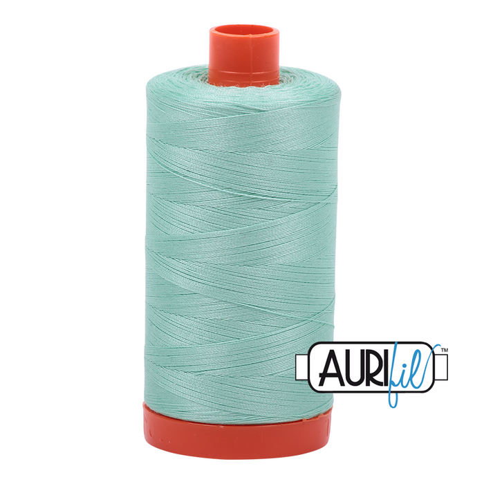 50wt Aurifil Cotton Thread 1,422 yds. - Medium Mint #2835