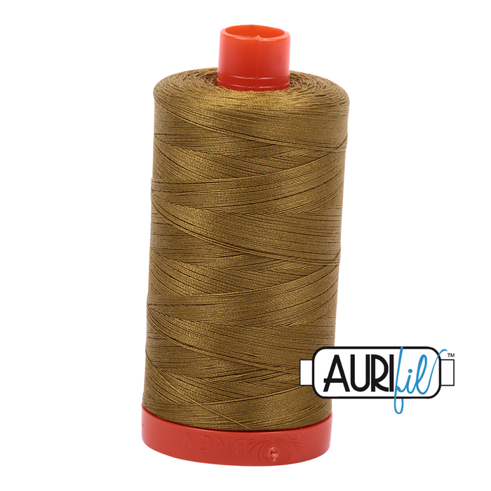 50wt Aurifil Cotton Thread 1,422 yds. - Medium Olive #2910
