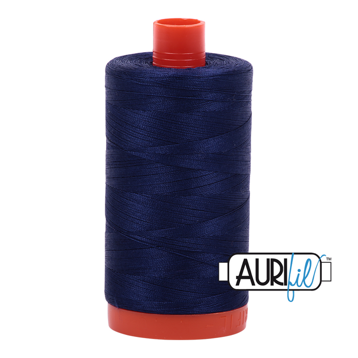 50wt Aurifil Cotton Thread 1,422 yds. - Midnight #2745
