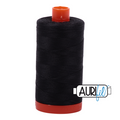 50wt Aurifil Cotton Thread 1,422 yds. - Very Dark Grey #4241