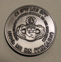519th Military Intelligence Battalion Airborne Bosnia Silver Finish Army Challenge Coin