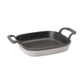 6-in Enameled Baking Dish, Weathered Grey