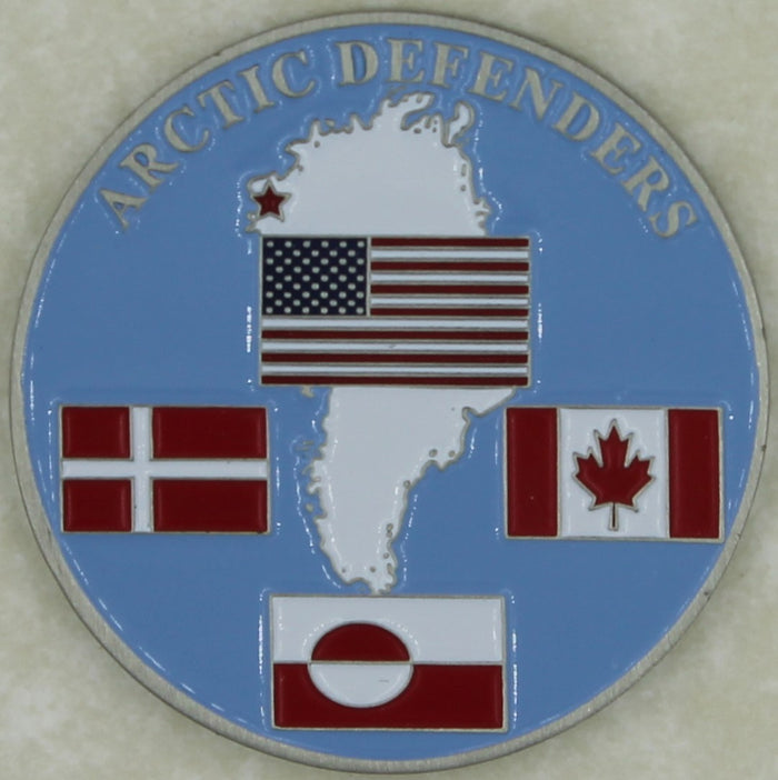 821st Security Forces Thule Greenland Air Force Challenge Coin