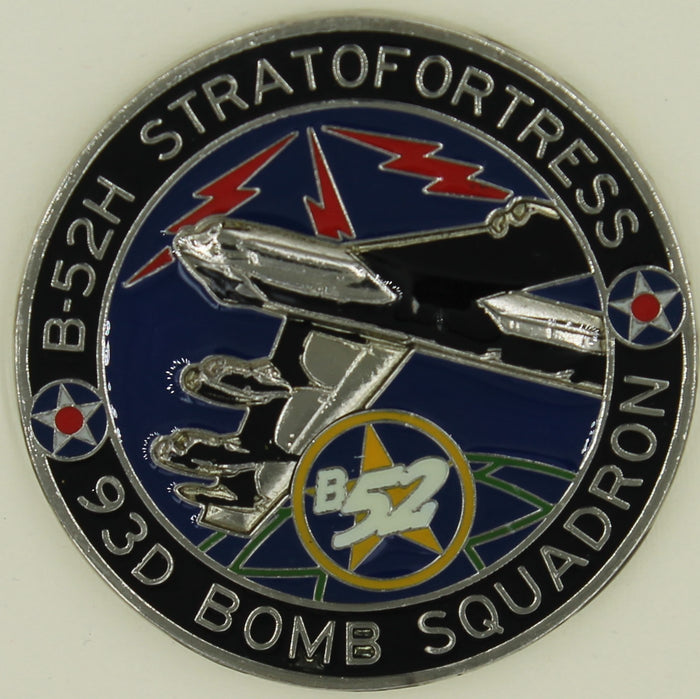 93rd Bomb Squadron B-52 Bomber BUFF Air Force Challenge Coin