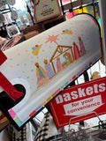 Colorful Nativity Mailbox Cover