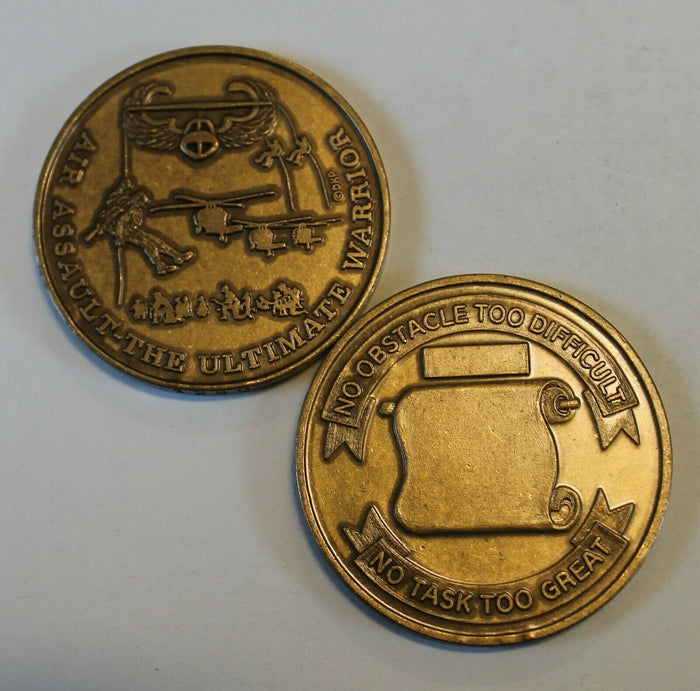 Air Assault - The Ultimate Warrior Army Challenge Coin / 101st Airborne Division 1st/2nd/3rd Brigade Combat Team