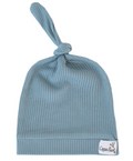 Atlantic Rib Knit Top Knot Hat