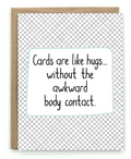 Awkward Hugs Greeting Card