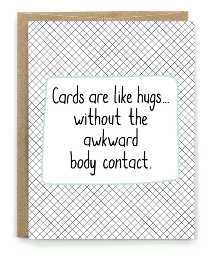 Awkward Hugs Greeting Card