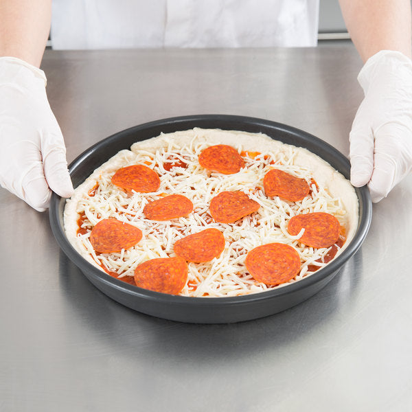 BAKALON Pre-Seasoned Aluminum Deep Dish Pizza Pan