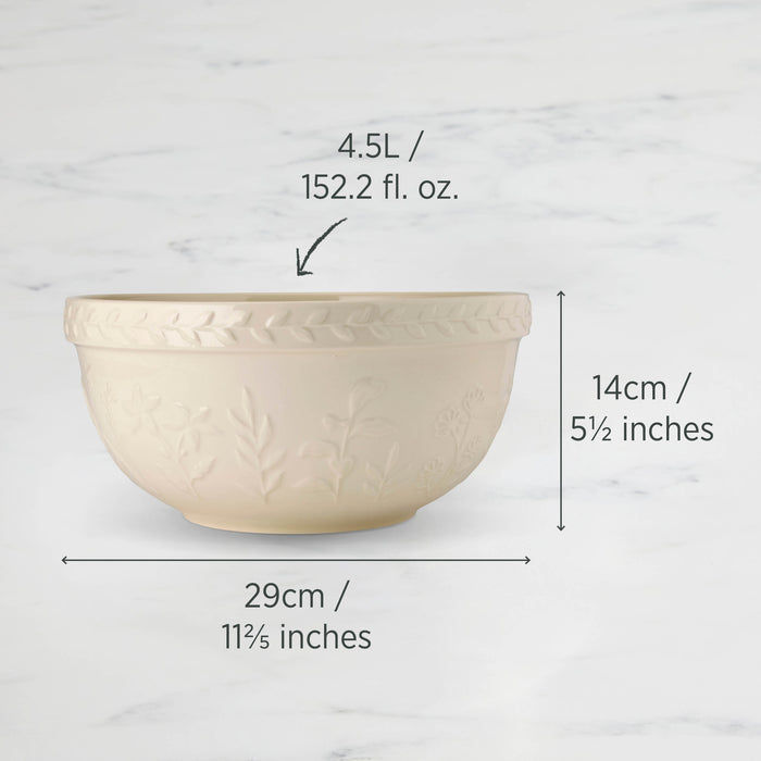 Baking Traditions Mixing Bowl 29 x 14cm 4.5L Vanilla
