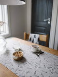 BARR TABLE RUNNER, NATURE/BLACK