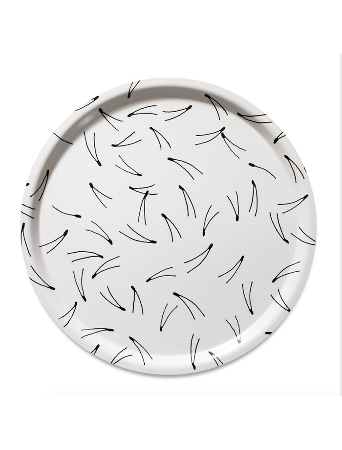 BARR TRAY, WHITE/BLACK