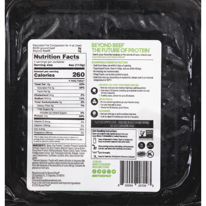 BEYOND MEAT BEEF PLANT BASED BRICK 16 OZ