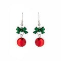 Bow and Ball Ornament Earrings