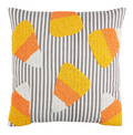Candy Corn Halloween Pillow