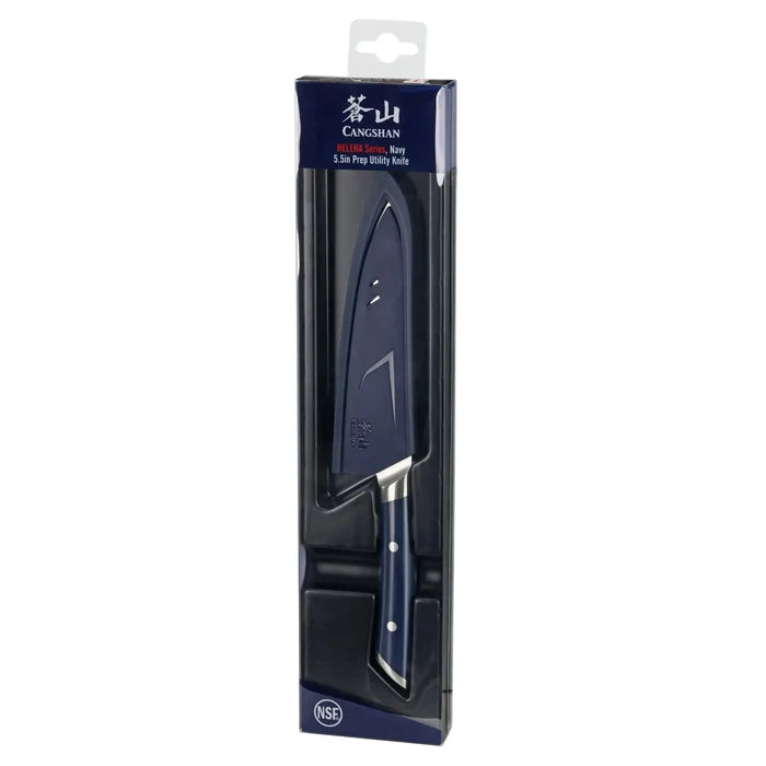 Cangshan Helena 5.5" Prep Knife w/Sheath, Navy Blue