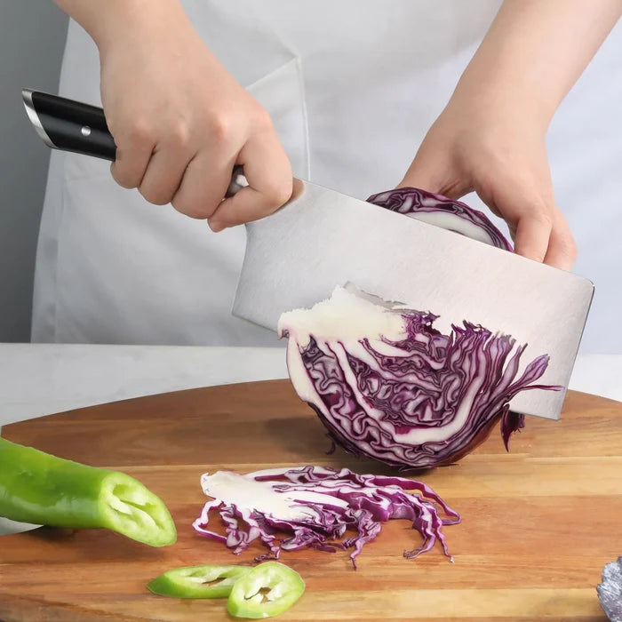 Cangshan Helena 7" Vegetable Cleaver w/ Sheath, Black