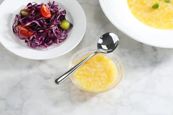 Cangshan Rain II Flatware: Forged Bouillon Spoon