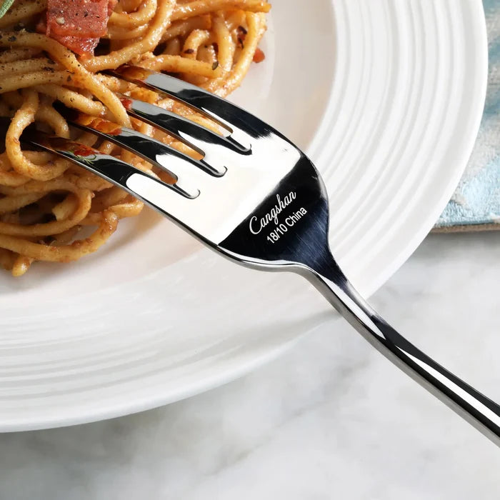 Cangshan Rain II Flatware: Forged Serving Fork
