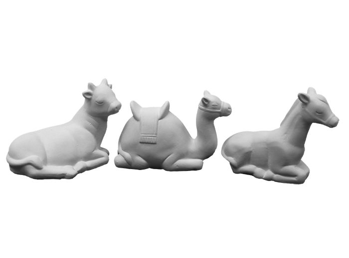 Ceramic Contemporary Nativity Set